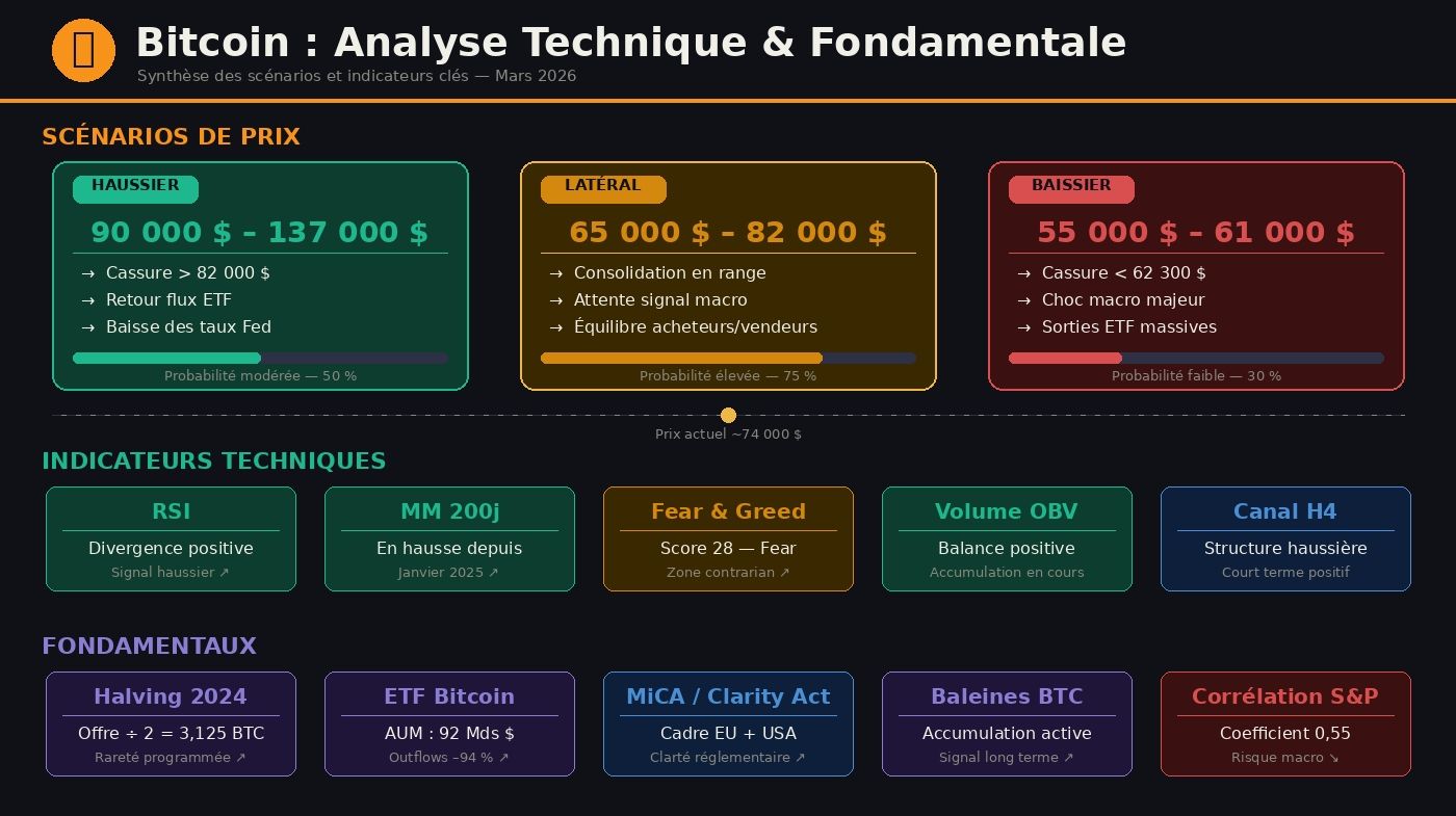 Bitcoin - analyse technique et fondamentale