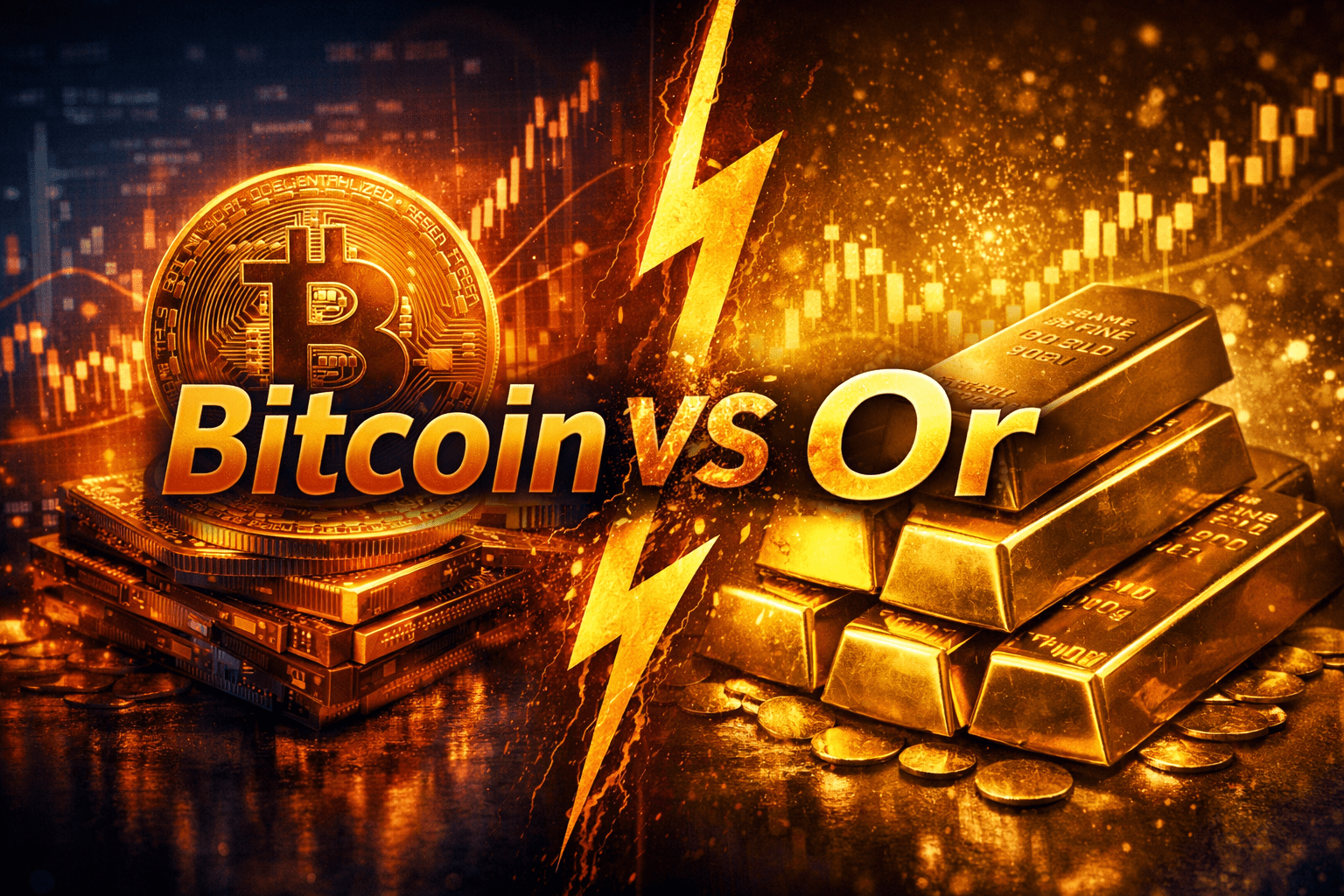 Bitcoin vs Or
