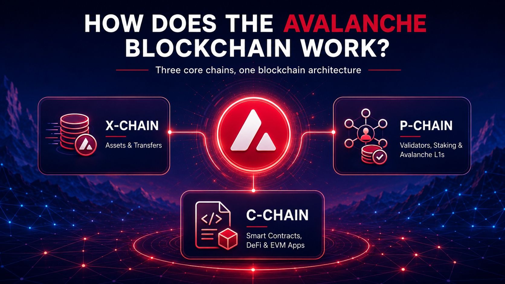 how does the avalanche blockchain work
