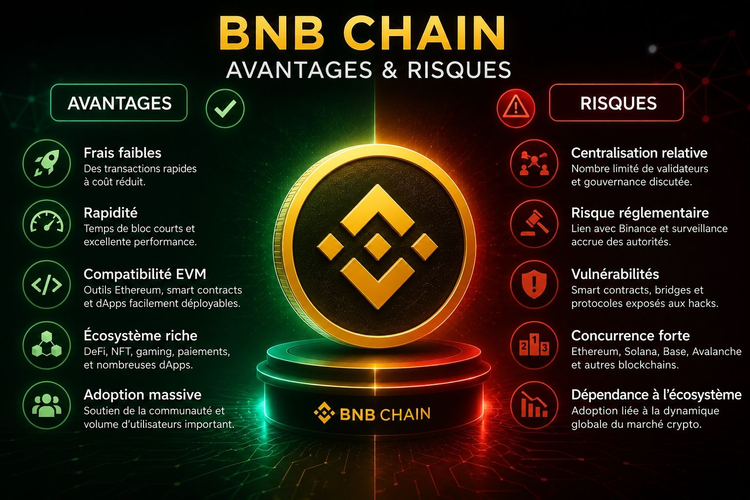 BNB Chain avantages et risques