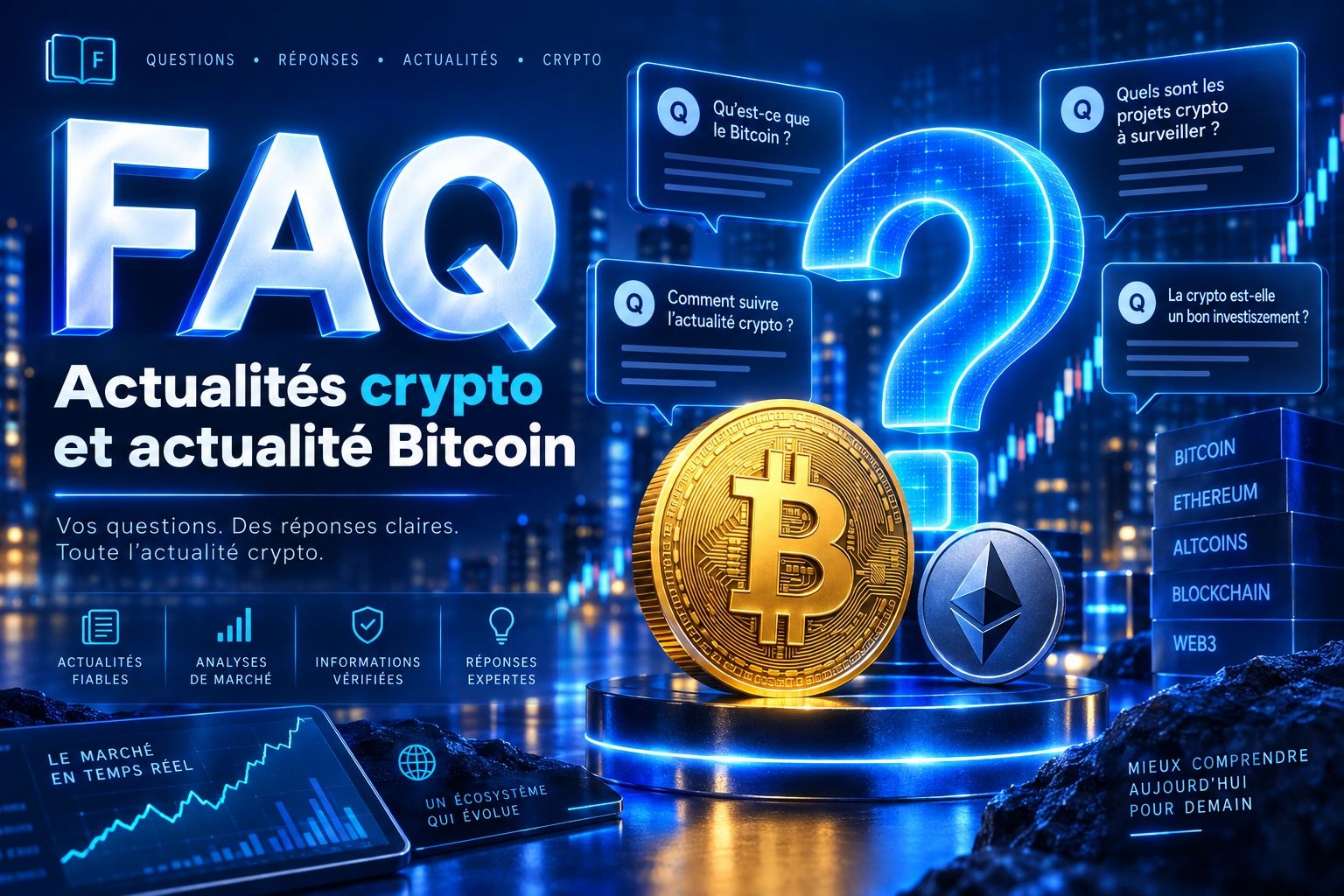 FAQ actualité crypto, actualités crypto et actualité Bitcoin