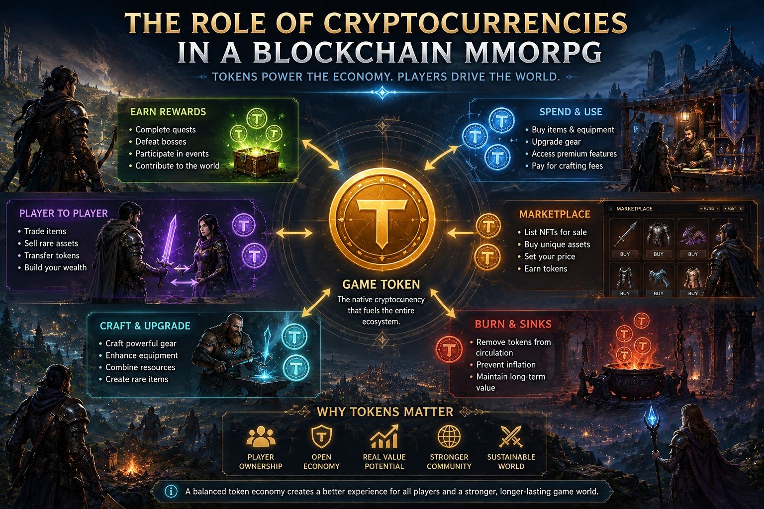 role of crypto in a blockchain mmorpg