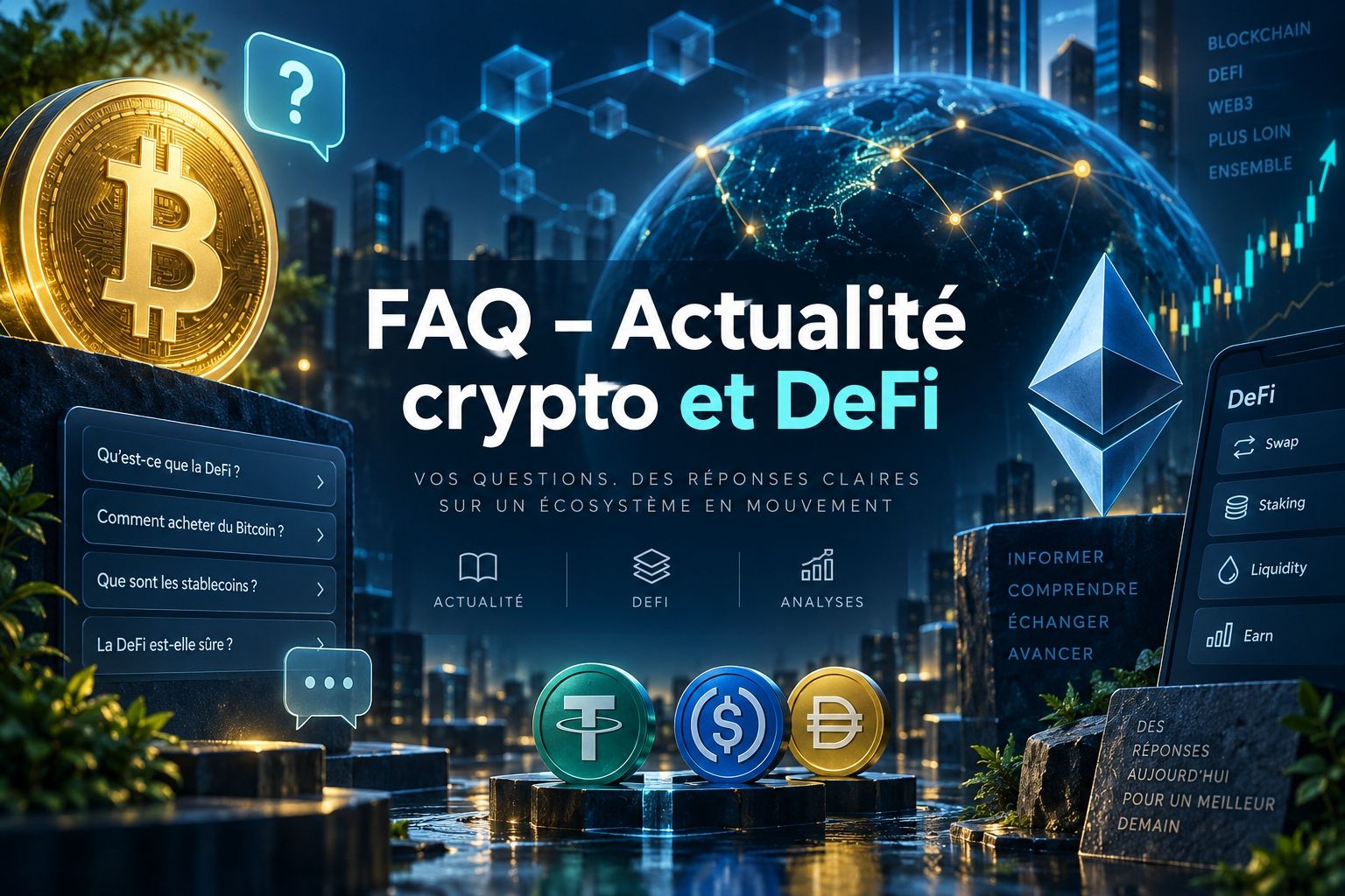 FAQ actualité crypto et DeFi