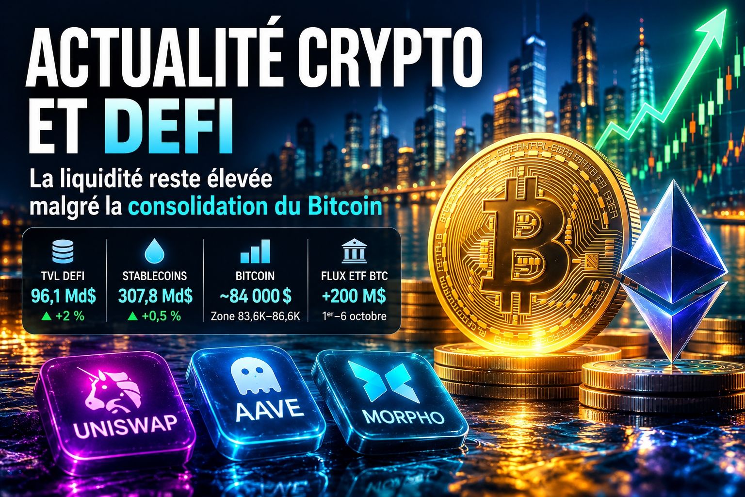 Actualité crypto et DeFi : Bitcoin, finance décentralisée et tendances des marchés